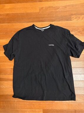 Calvin Klein Black Short Sleeve Logo Crew Tee